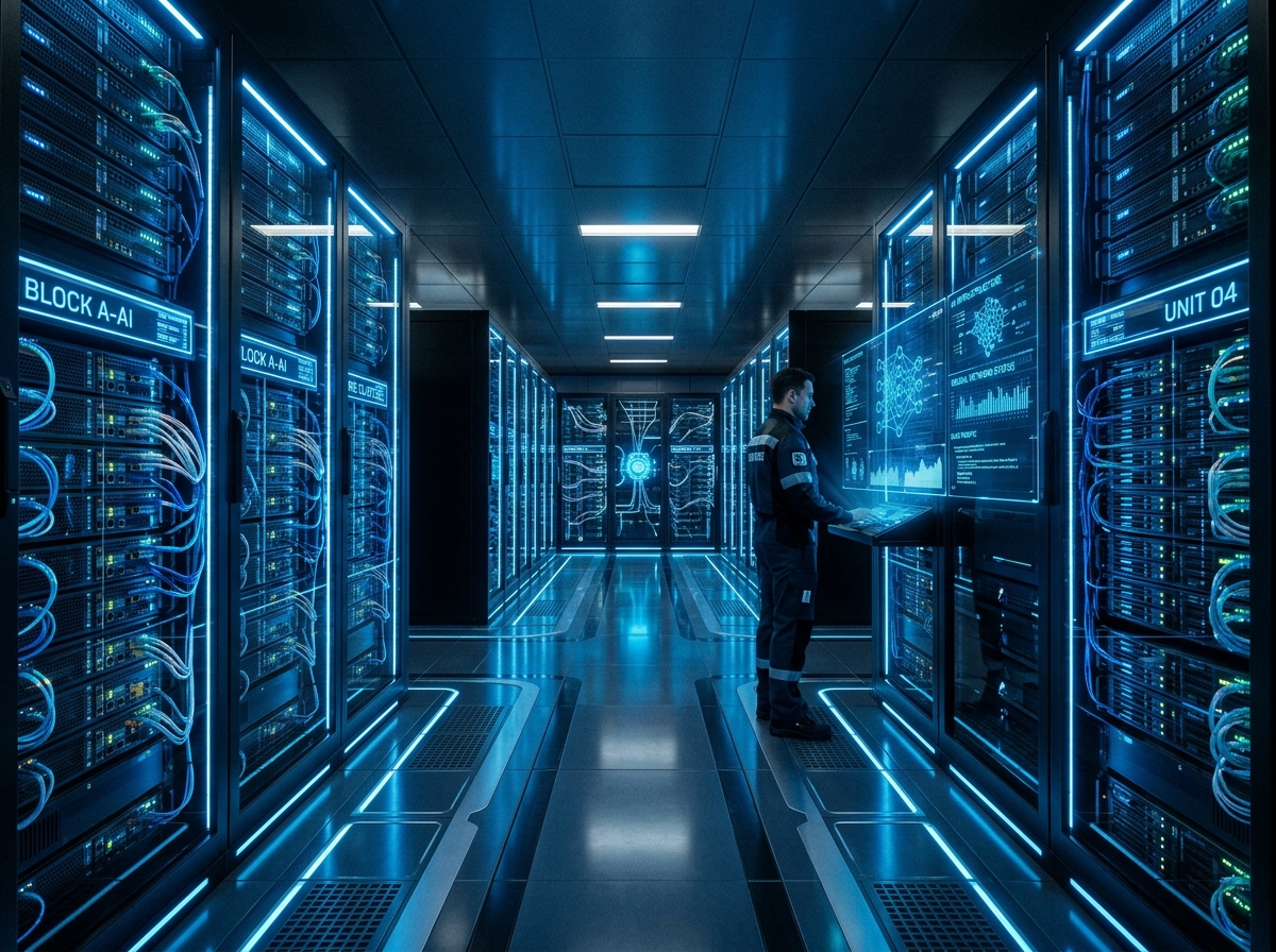 최첨단 AI 컴퓨팅 서버실