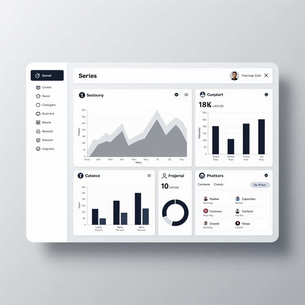 데이터 분석 대시보드 화면