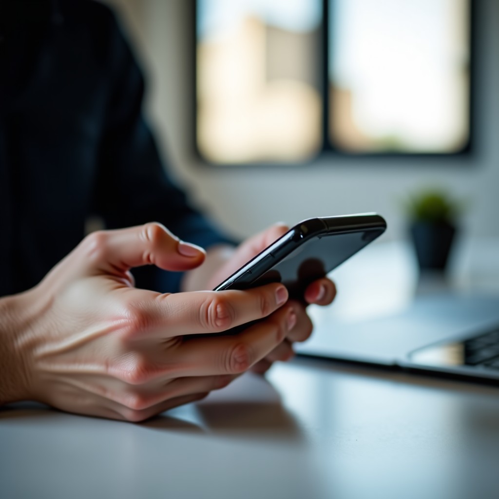 스마트폰 보안 설정 화면