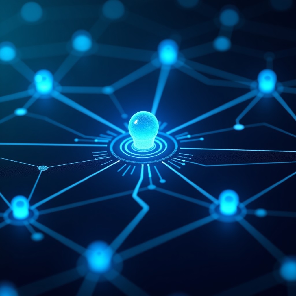 탈중앙화된 소셜 네트워크의 개념도