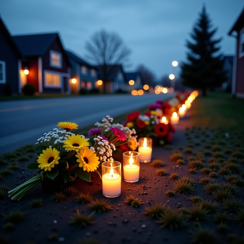 캐나다 텀블러 리지 추모 현장