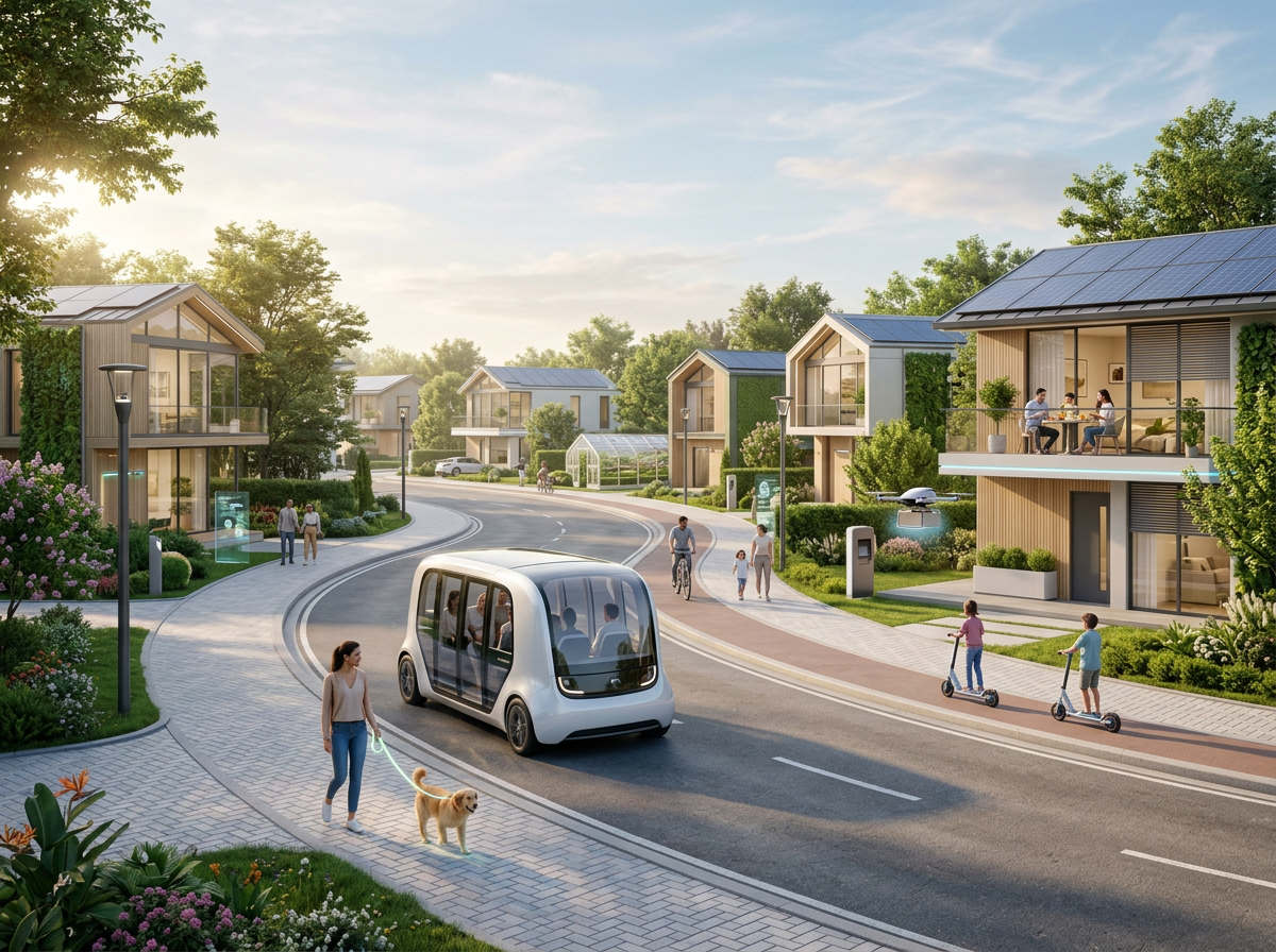 기술과 인간 사회의 조화로운 이미지