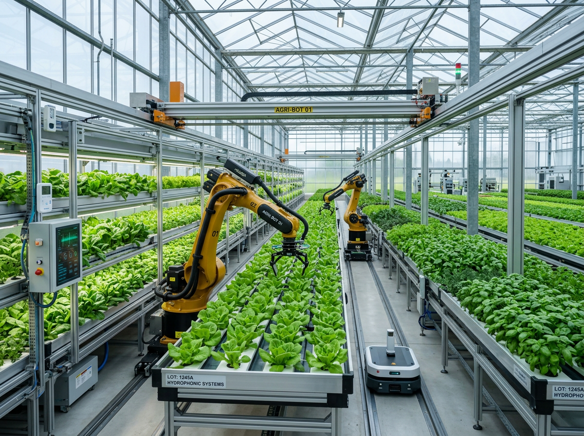 로봇 농장 내부 전경