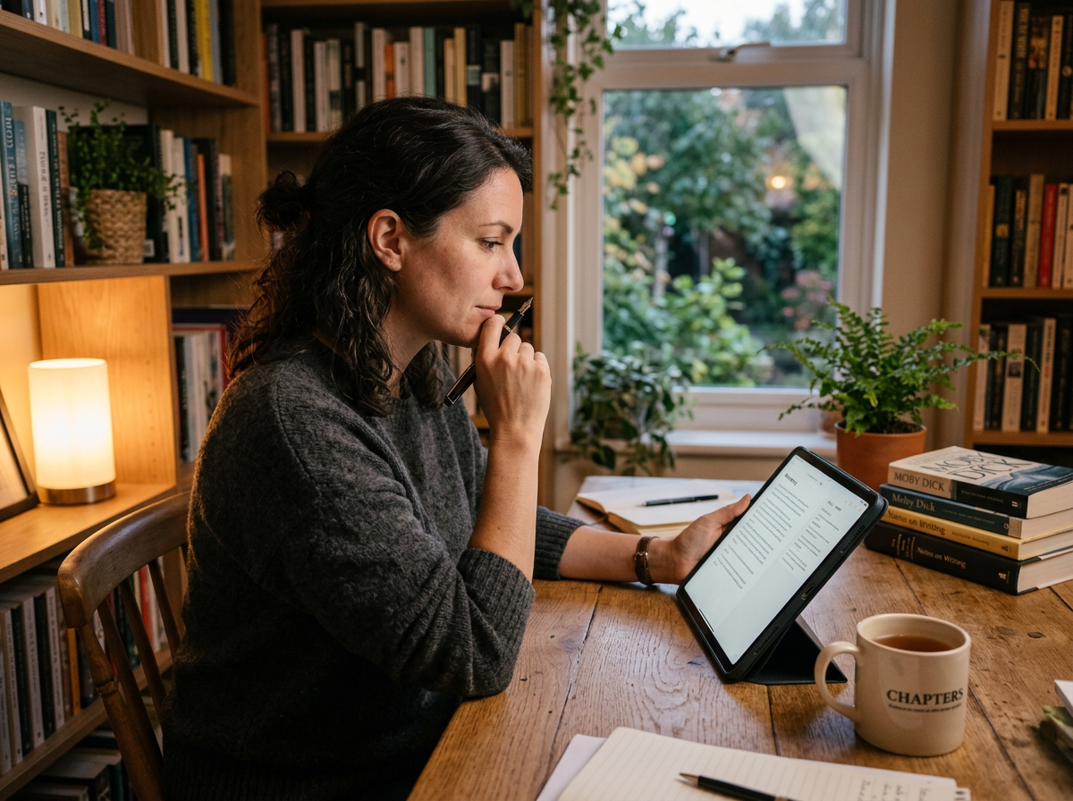 디지털 세상에서 주의 깊게 읽는 작가의 손