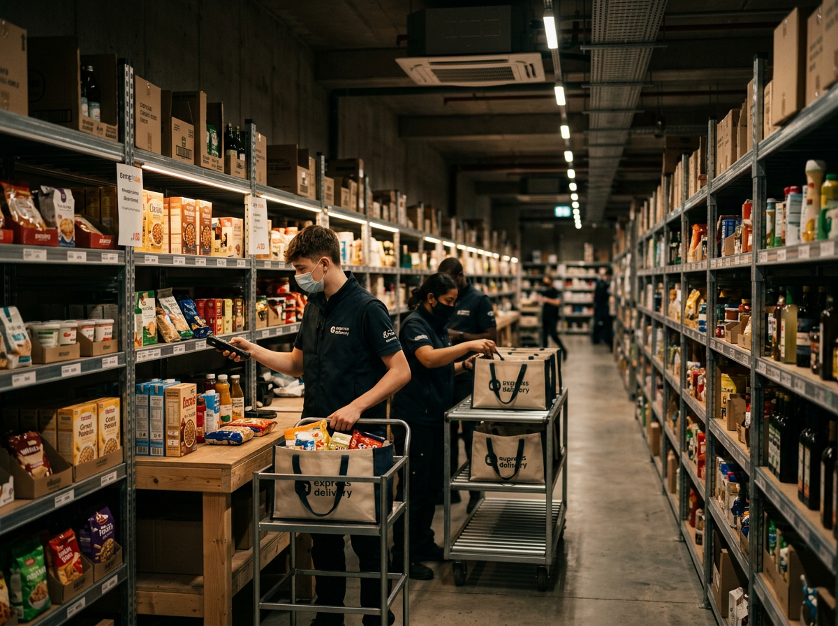 다크 스토어 물류 시스템의 효율성