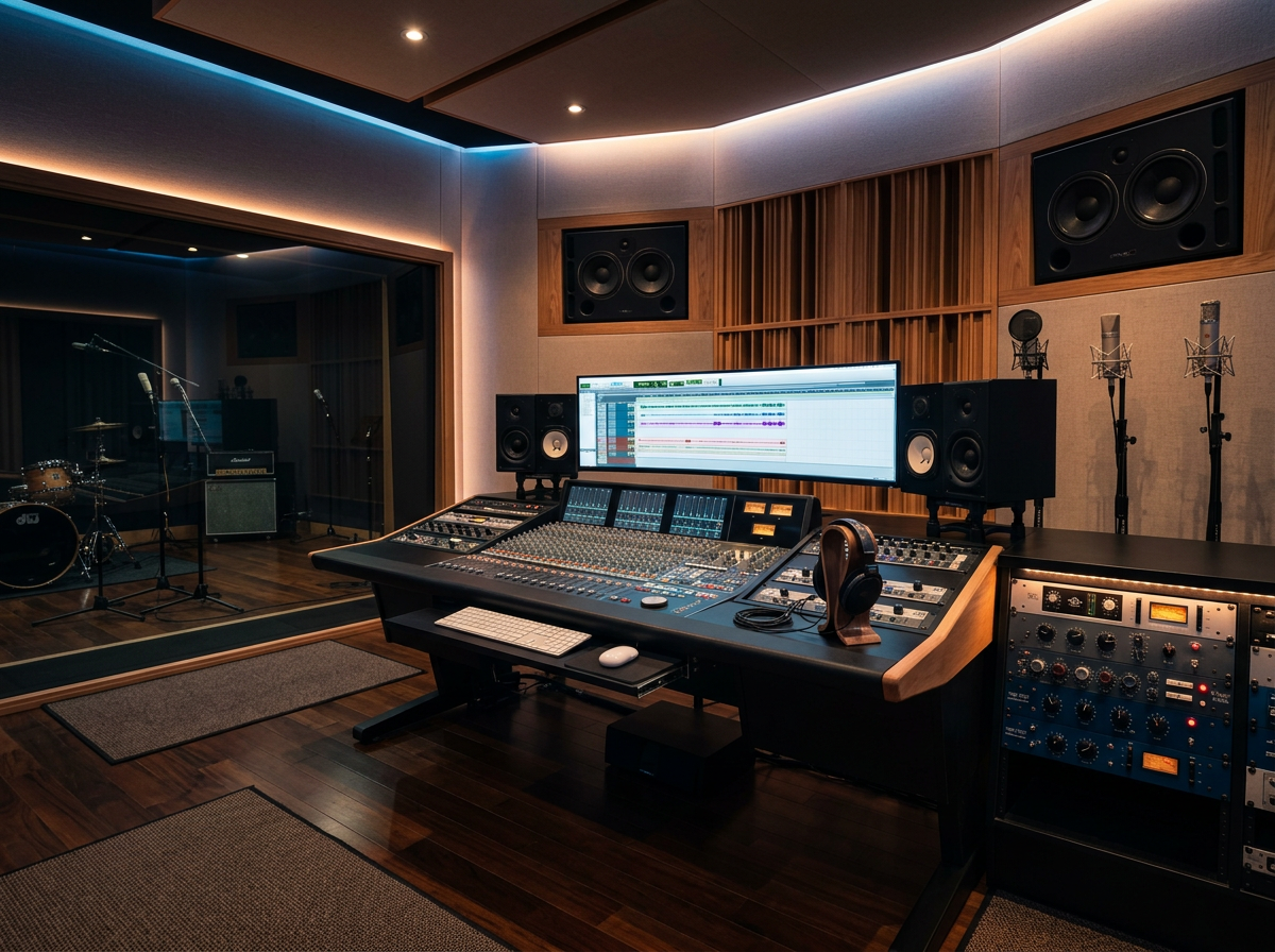 음악 스튜디오의 고독