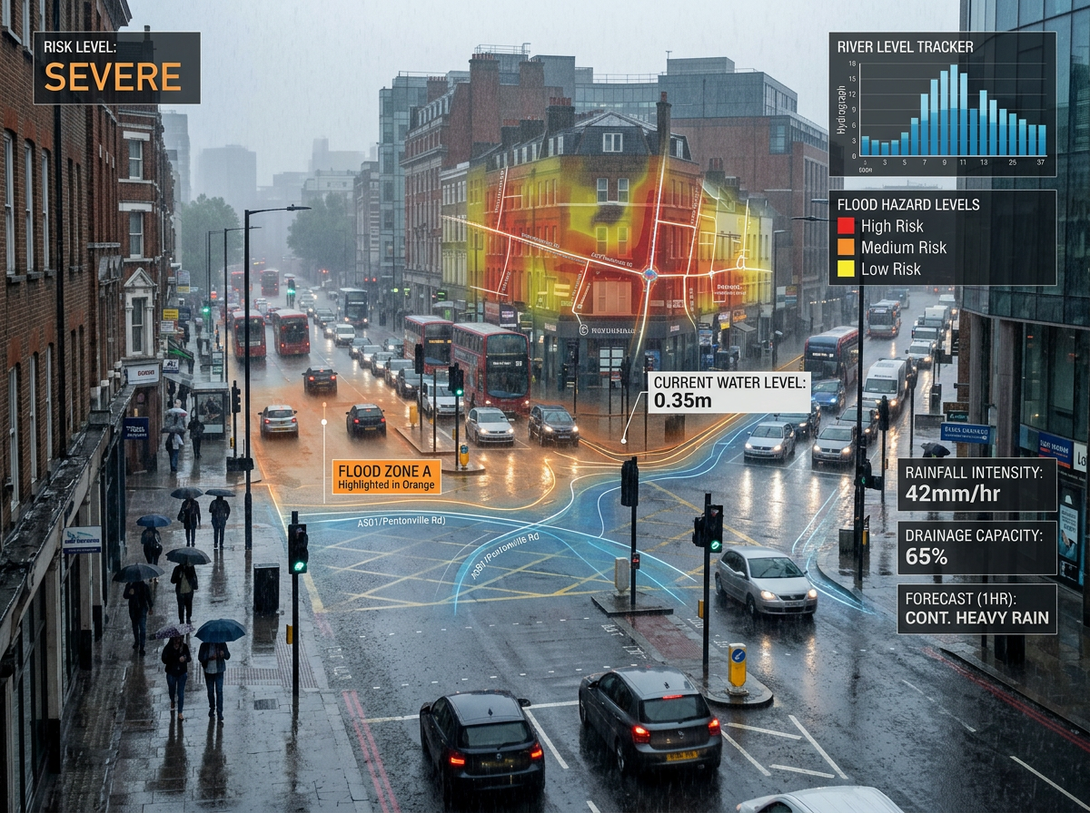 도시 지역의 홍수 예측 데이터 분석