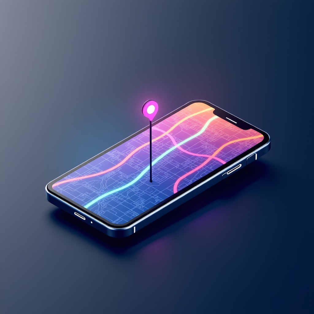 구글 지도 내비게이션 인터페이스