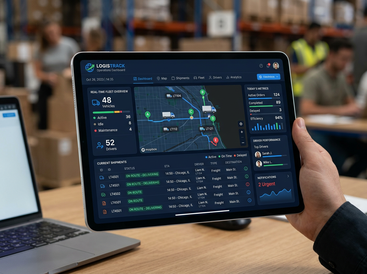 깔끔한 물류 배송 시스템