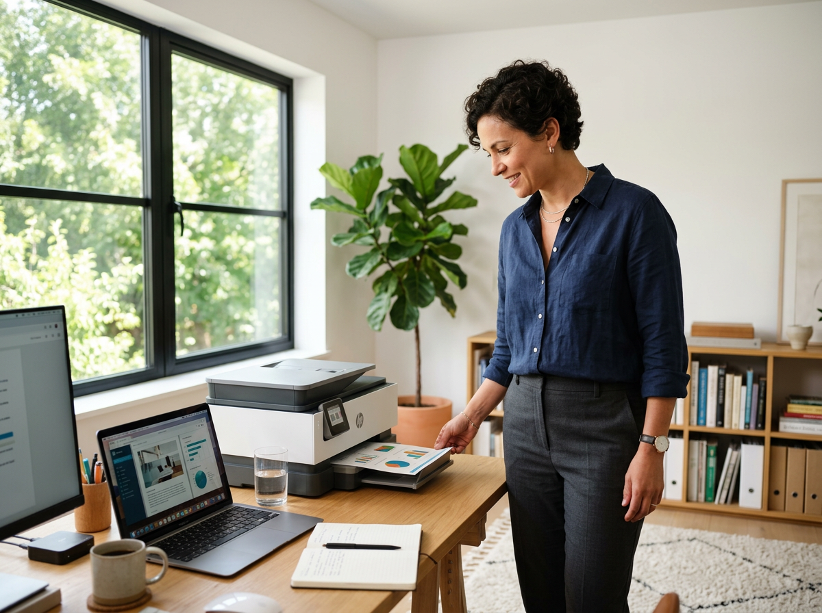 사무실에서 작업하는 모습