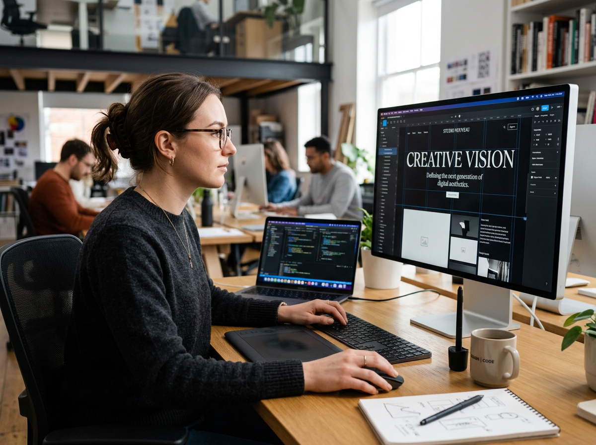 모던 웹 디자인 작업