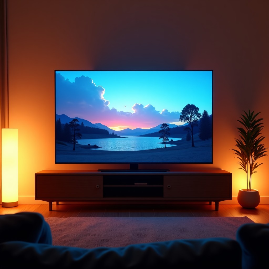 스트리밍 서비스 이용 장면