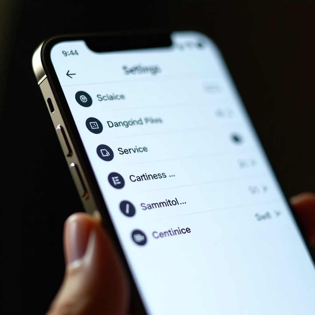앱 연결 설정 화면