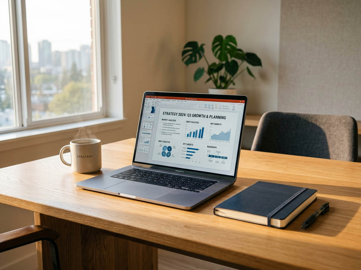 경영 효율화를 고민하는 기업의 모습