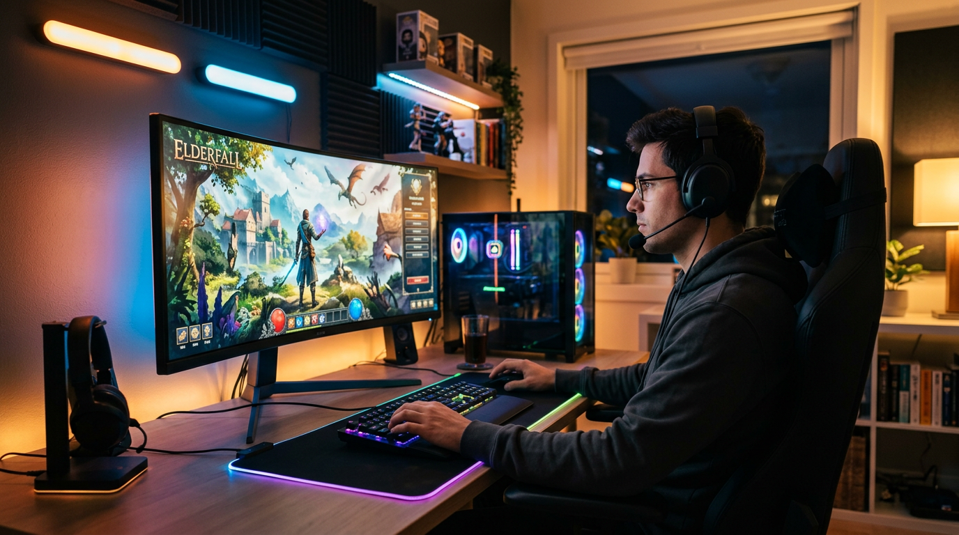 고사양 게임 플레이 현장