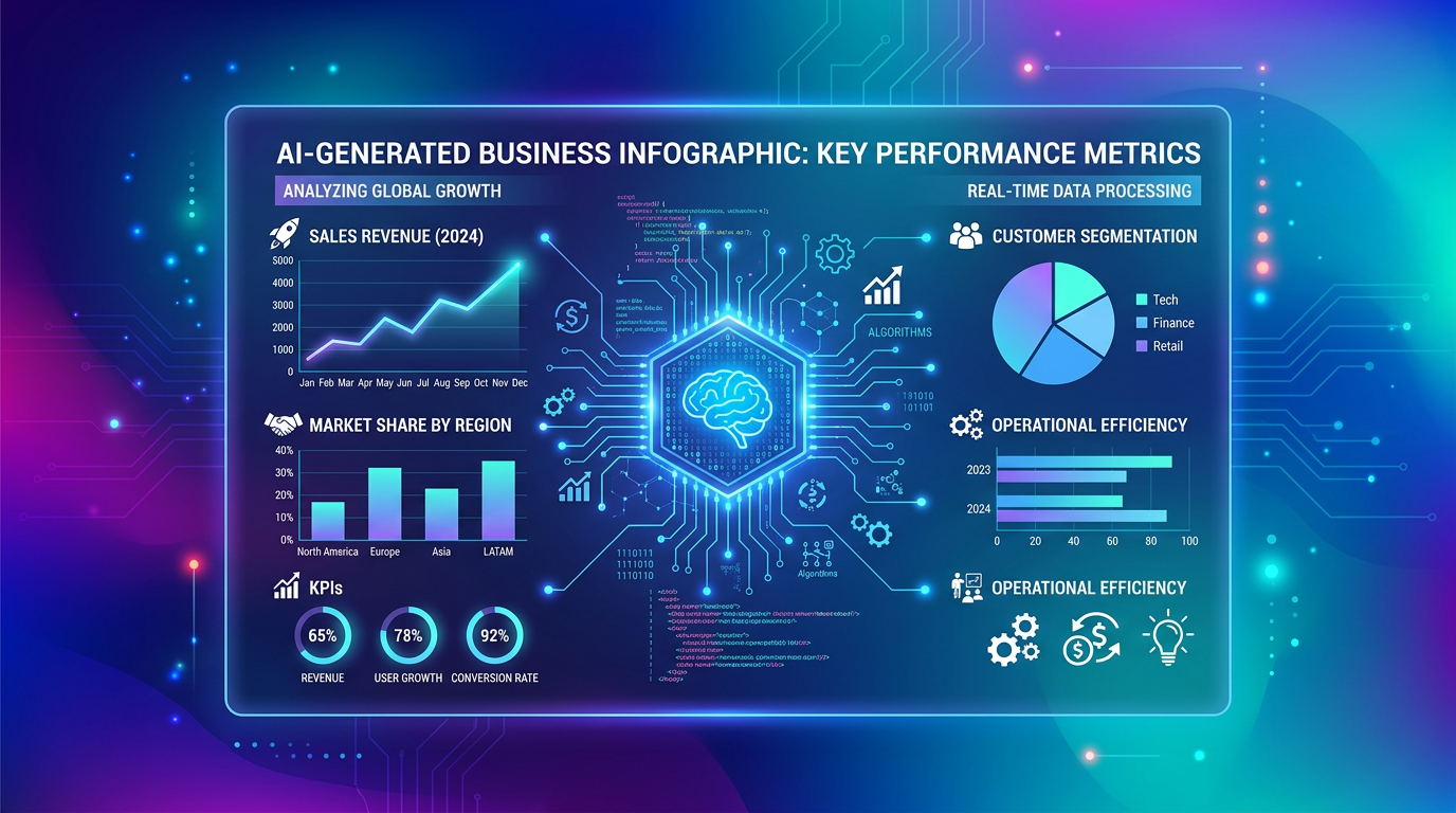 인포그래픽 생성 모습