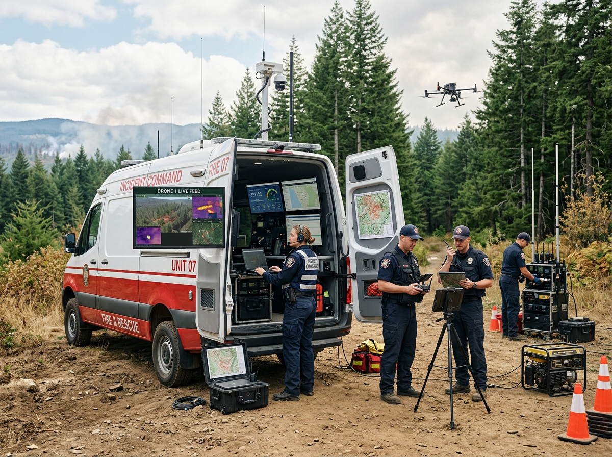드론 관제 기지 운영