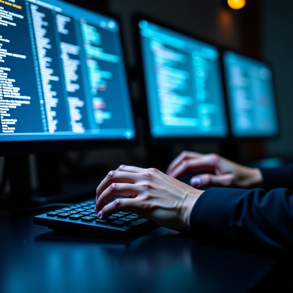 복잡한 코드와 데이터를 분석하는 사무직