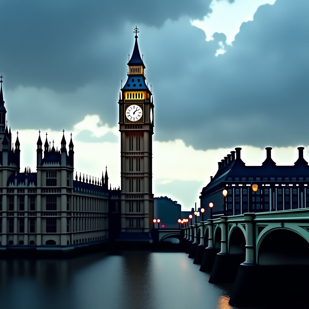 영국 국회의사당의 정치적 긴장감
