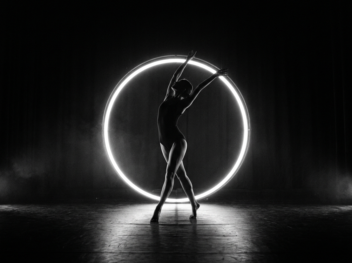 무용수의 움직임에 집중한 무대 조명