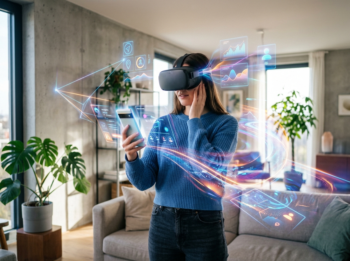 모바일과 가상현실을 오가는 환경