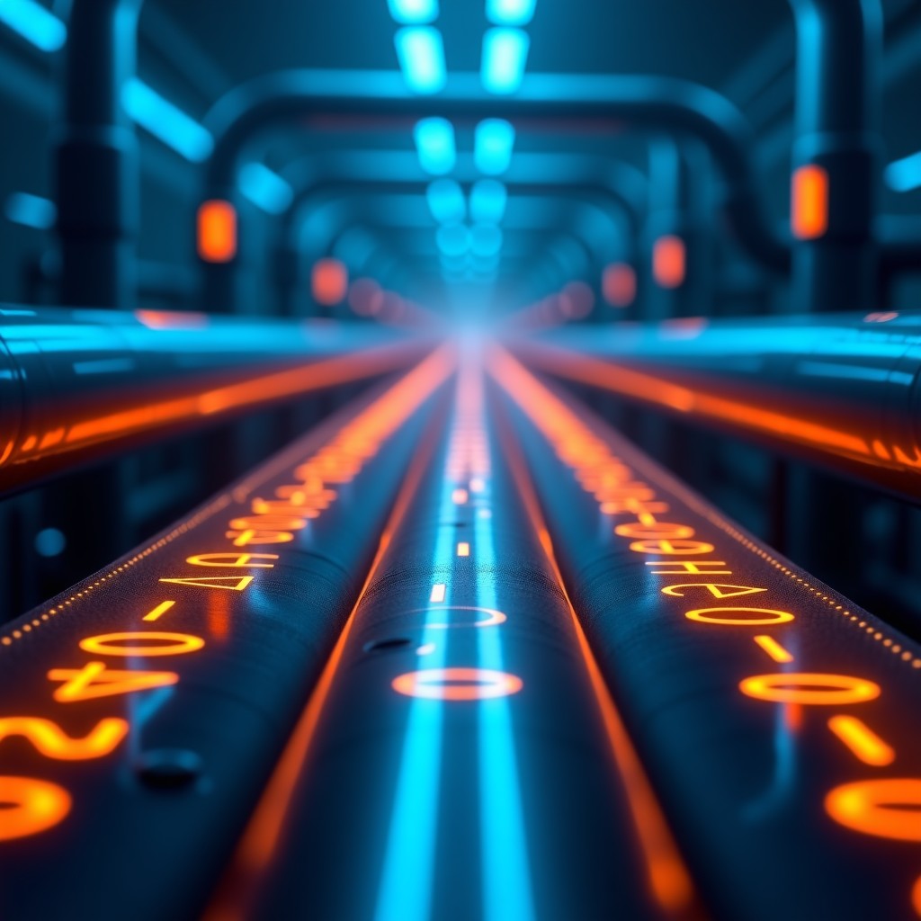 위협이 감지된 파이프라인 흐름