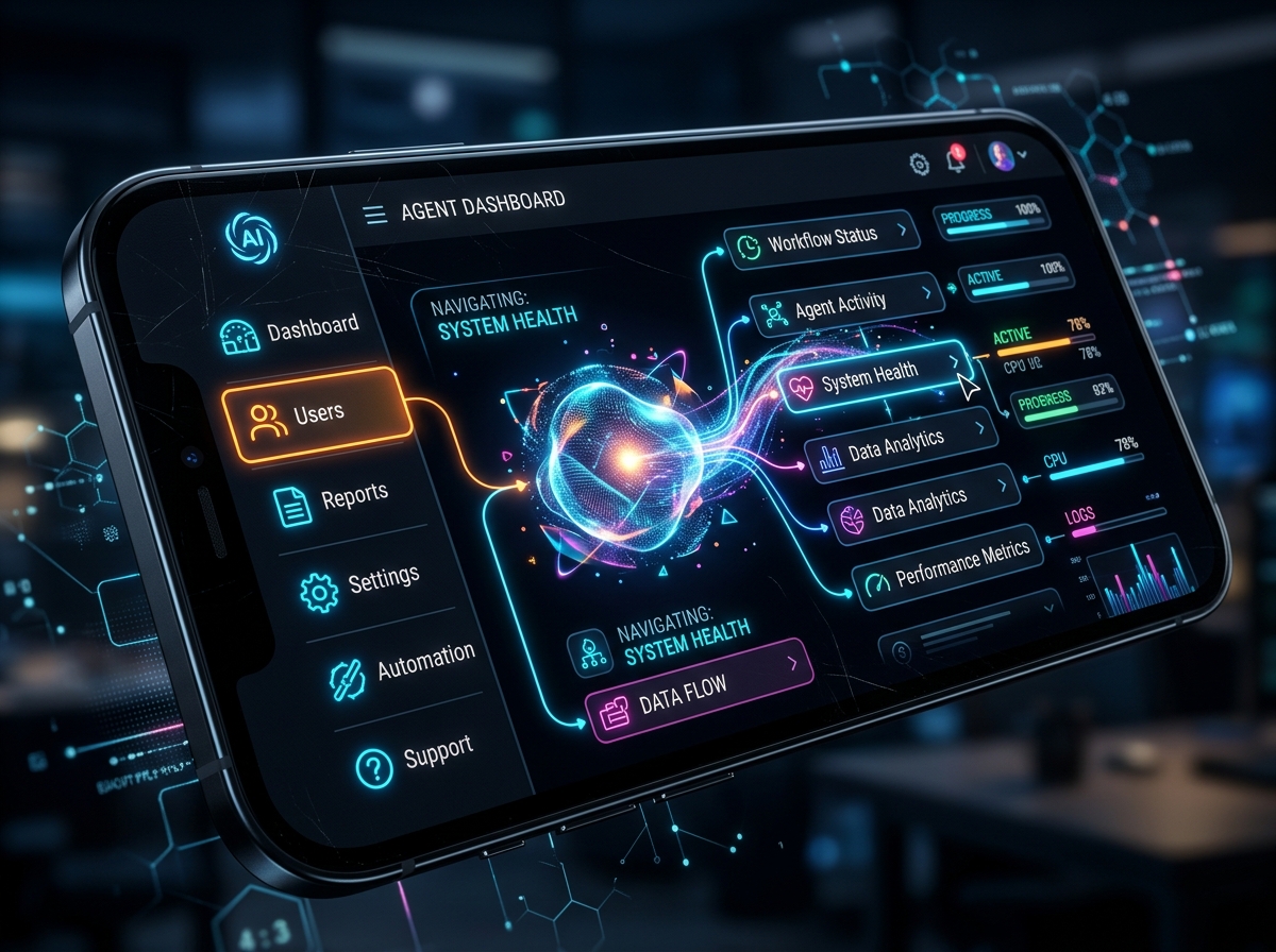 인공지능의 모바일 앱 조작 과정