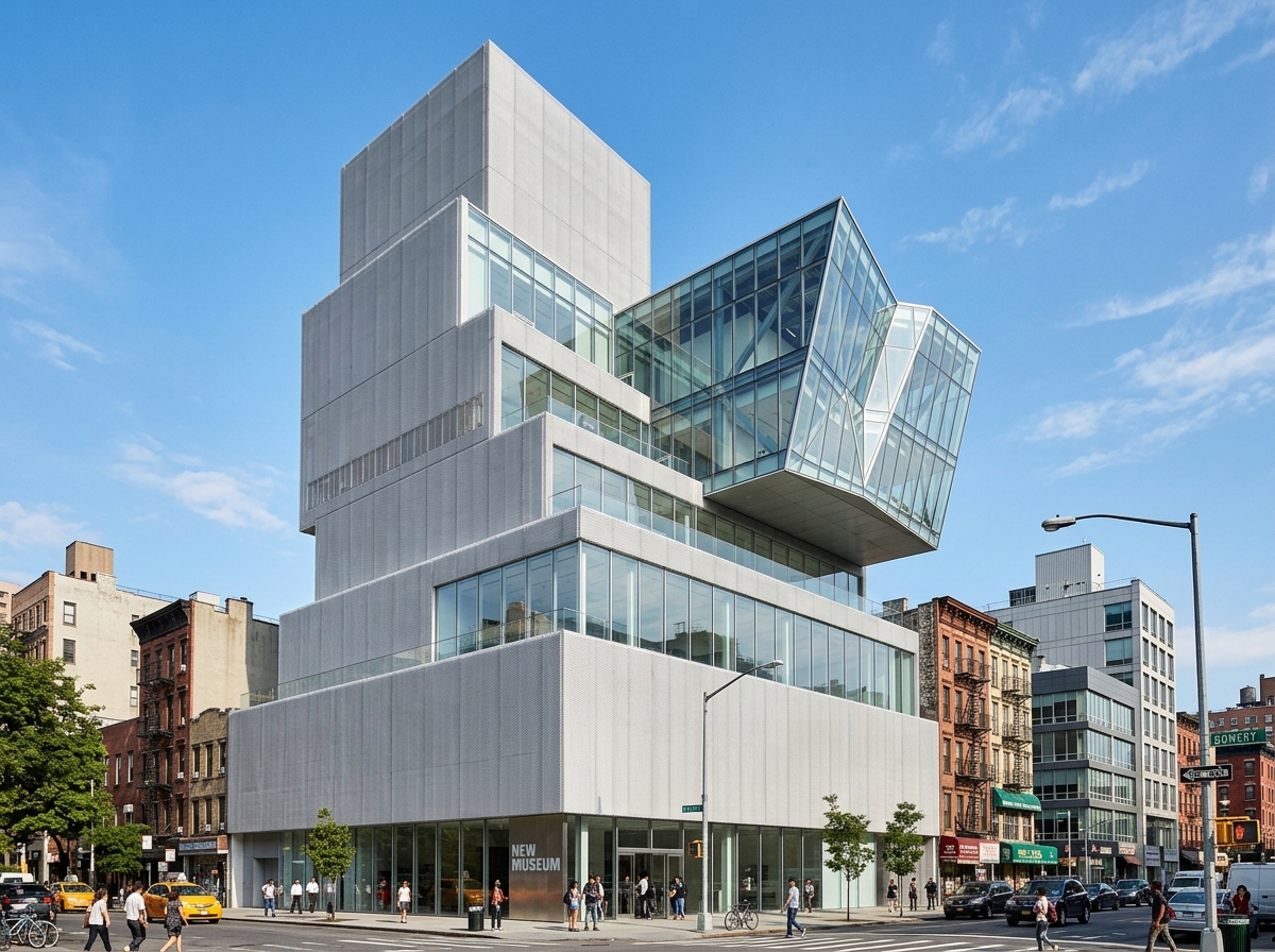 뉴뮤지엄의 새로운 외관과 확장된 건축물