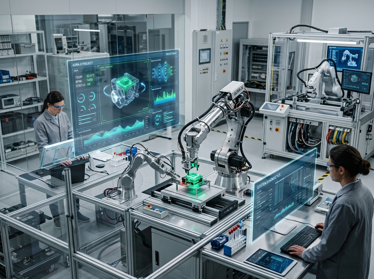 미래 기술 연구소 풍경