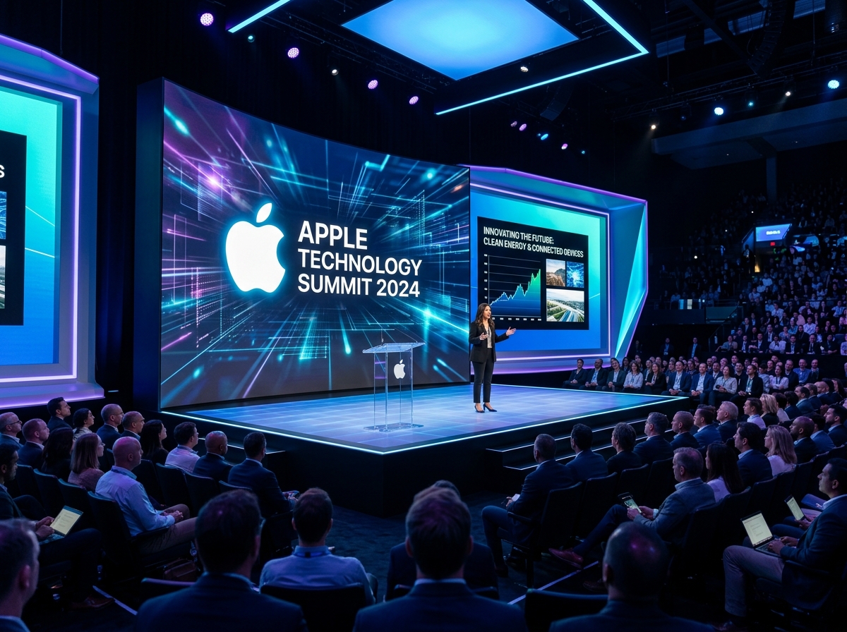 애플 개발자 컨퍼런스 행사 이미지