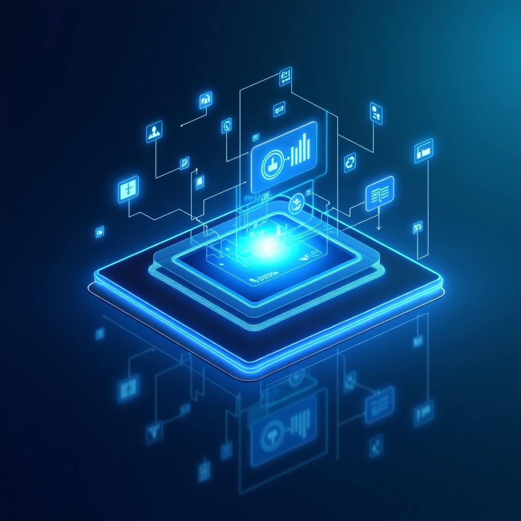 인간과 인공지능의 상호작용 개념도