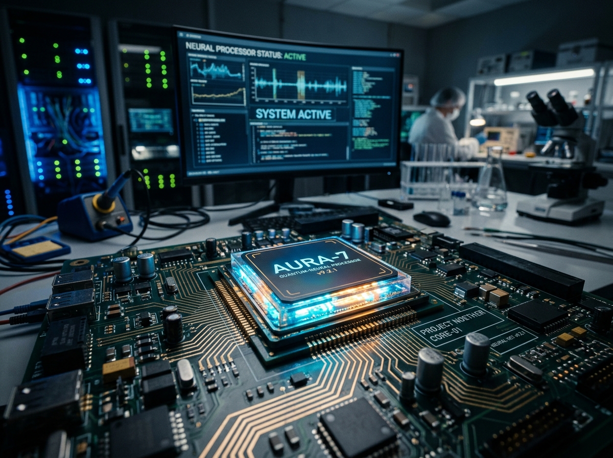 데이터 센터 속에서 빛나는 미래지향적 칩