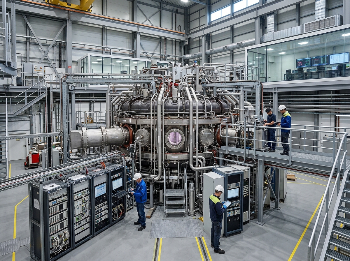 핵융합 발전소 내부 설비