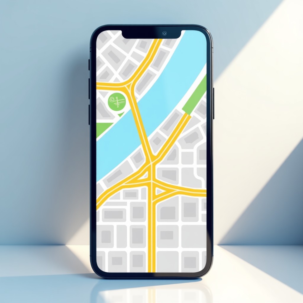 애플 지도 앱 인터페이스