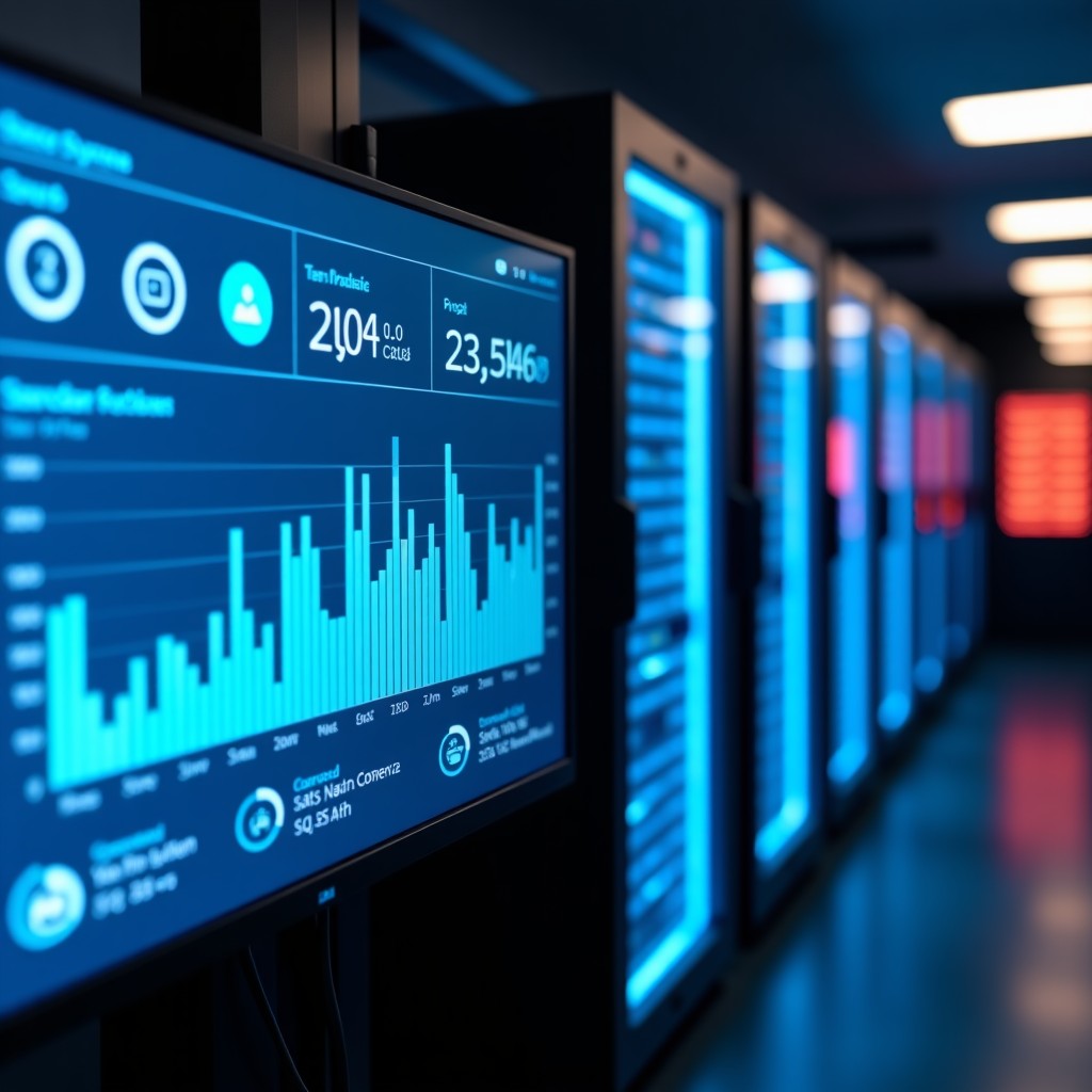 데이터센터 인프라 관제 화면