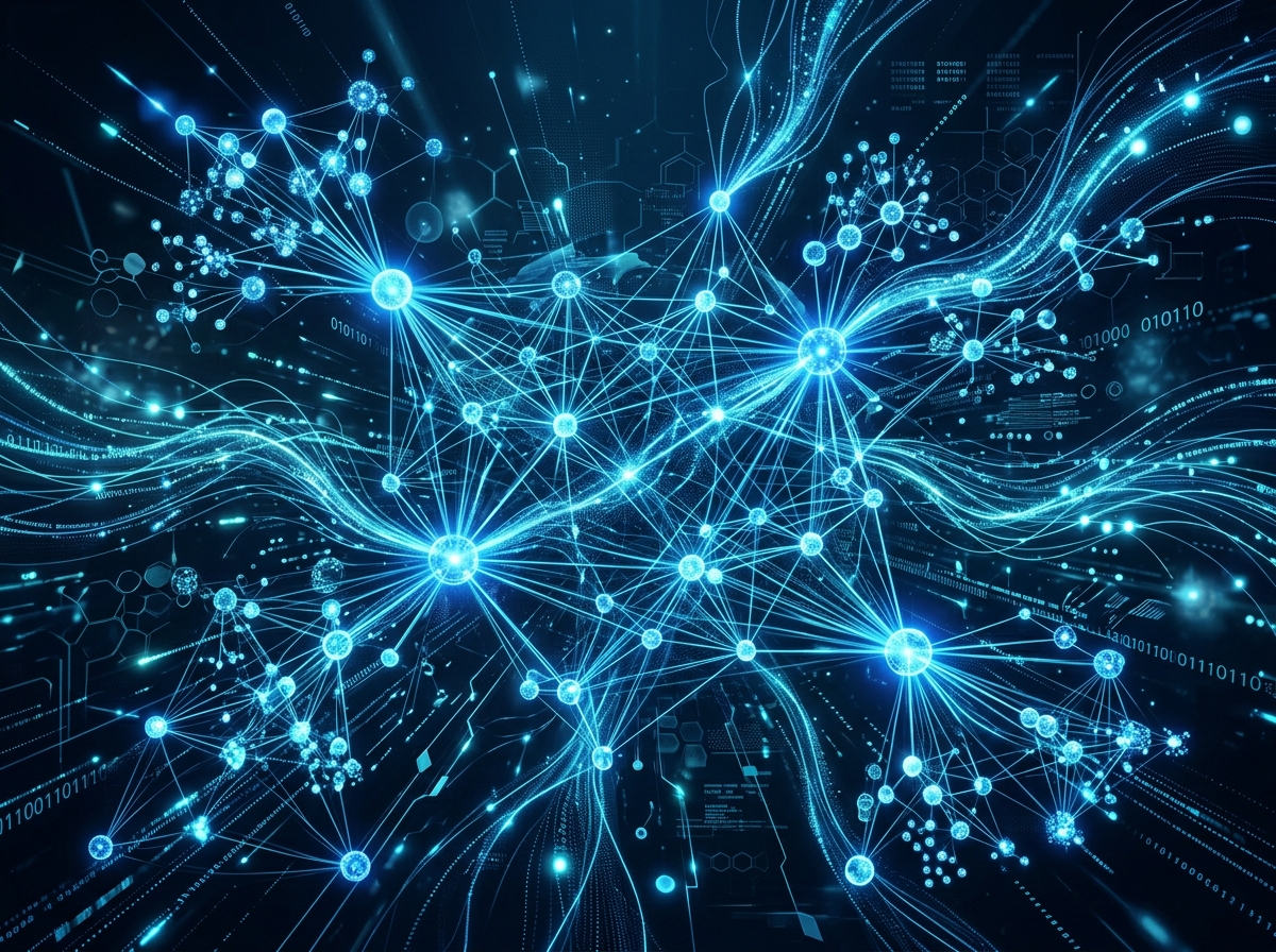 복잡하게 얽힌 디지털 네트워크