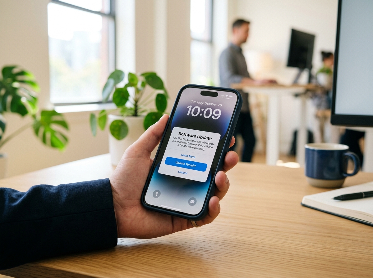 애플 소프트웨어 업데이트 준비