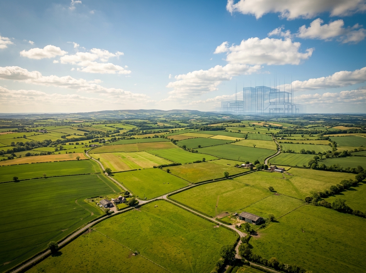 광활한 농장과 현대적인 기술의 충돌