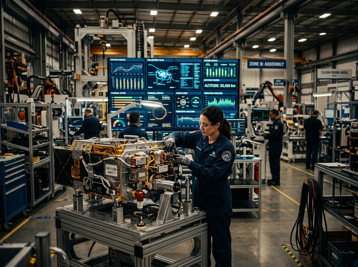 최첨단 로켓 제조 현장