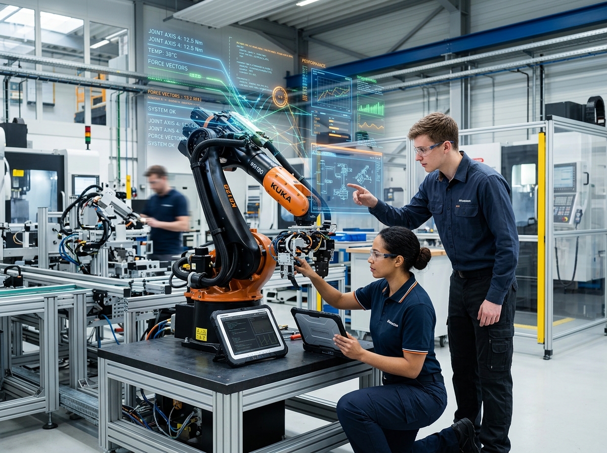 공장 데이터를 분석하는 엔지니어들