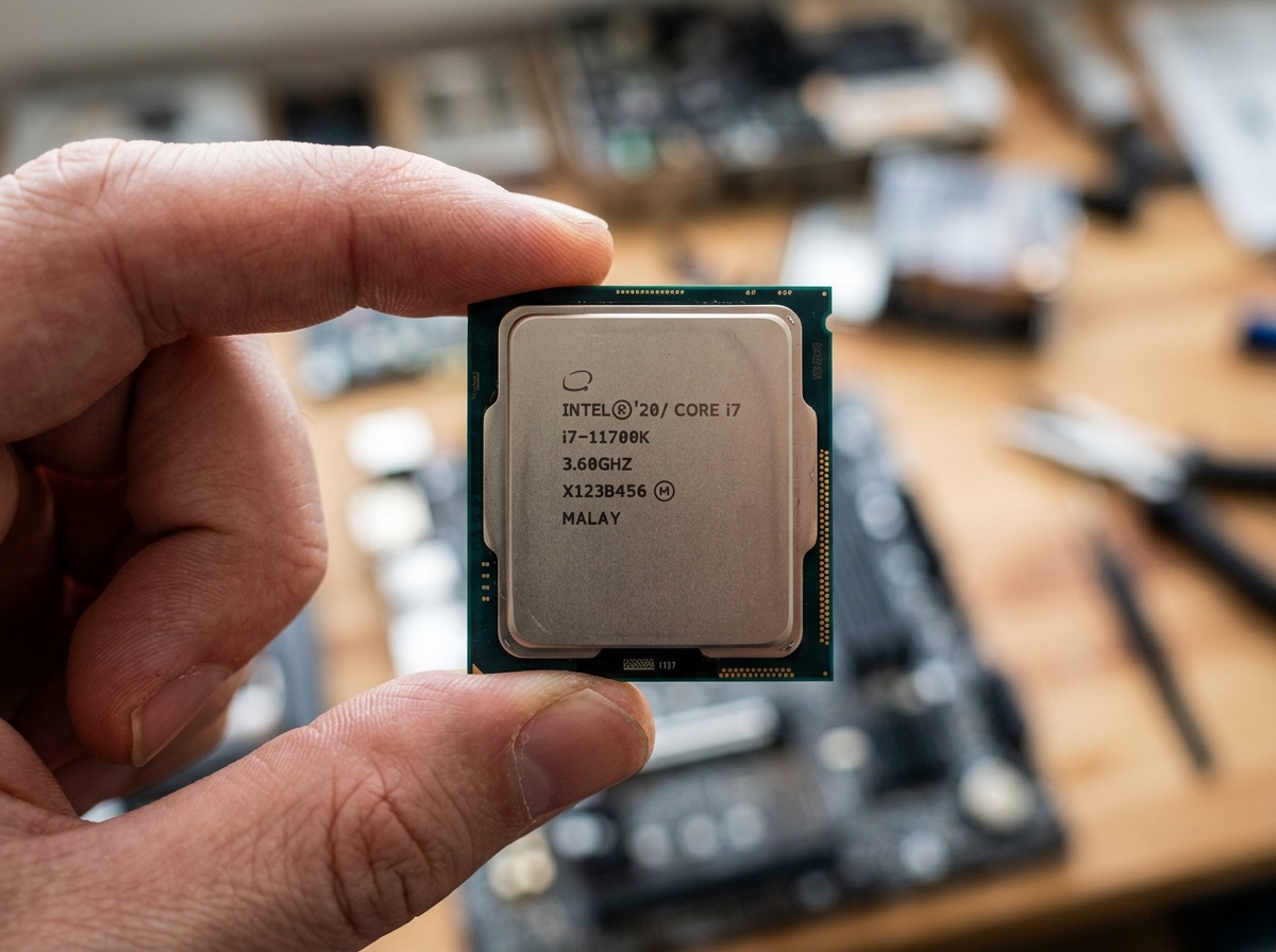 인텔 프로세서 클로즈업