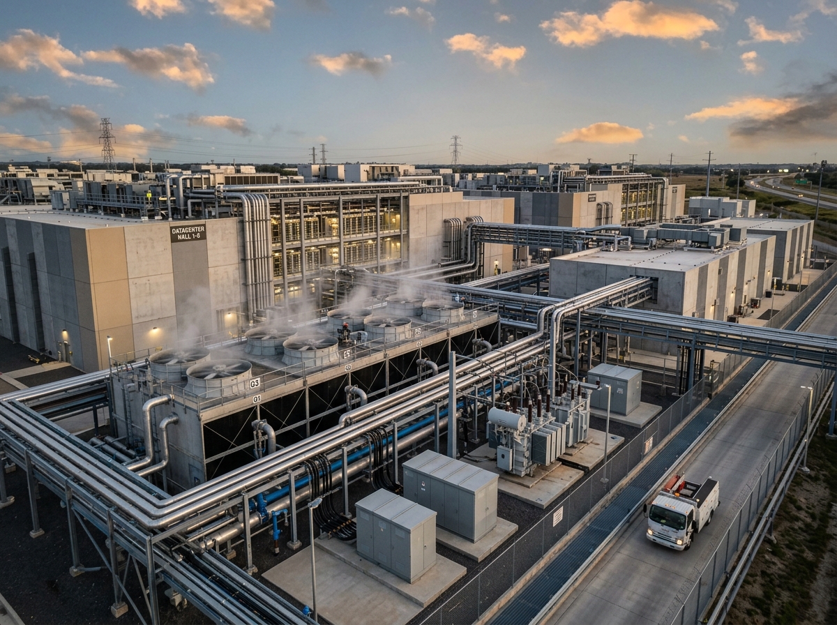 데이터센터 전력 시설 전경