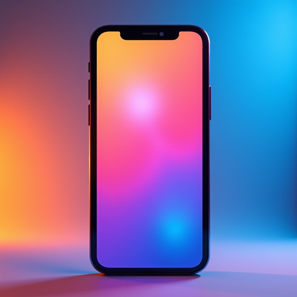 Modern smartphone screen showing a redesigned minimalist TV streaming interface, high tech, clean UI, colorful gradients, soft lighting, 4:3