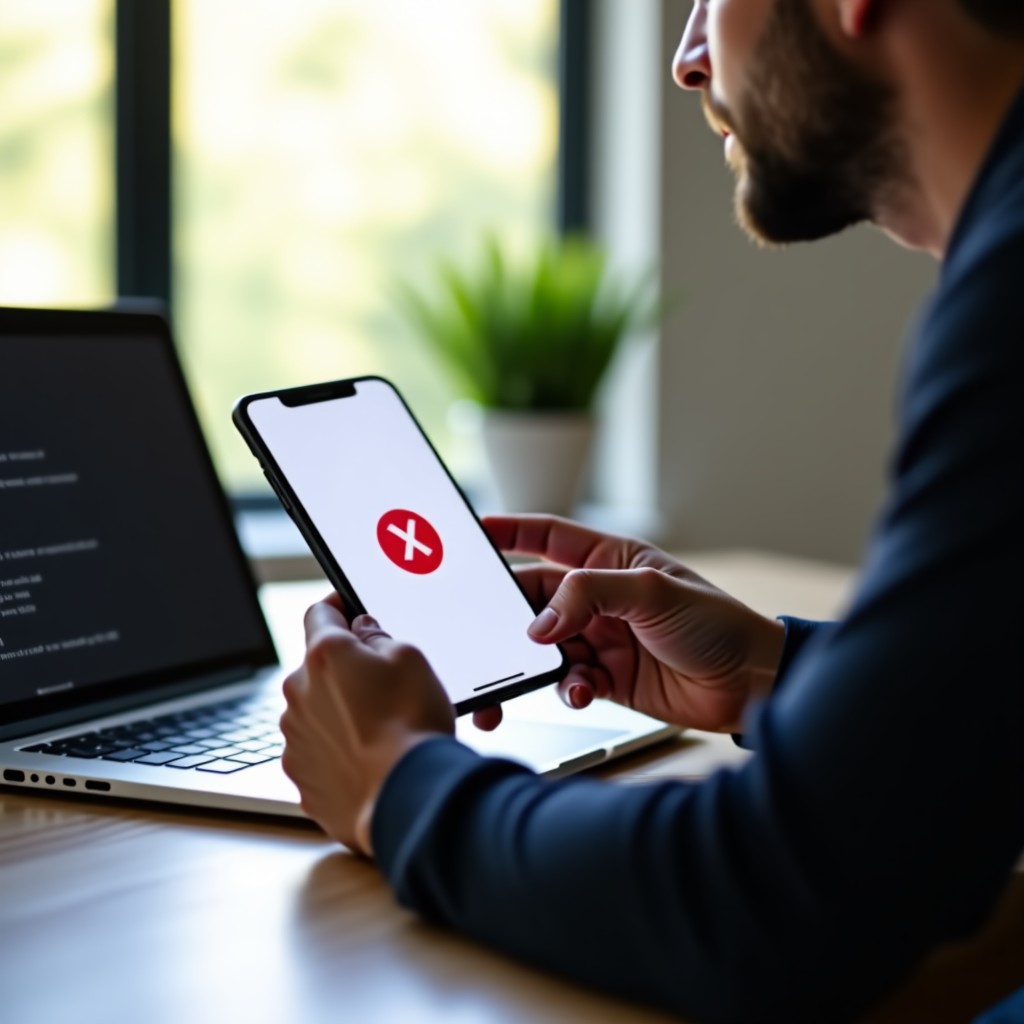 A professional digital creator in a modern home office setting, holding a sleek smartphone displaying a minimalist social media interface with the X logo, soft natural lighting, high resolution, 4:3