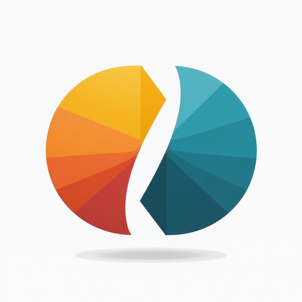 Two contrasting abstract shapes representing corporate values and government mandates colliding, professional color palette, clean modern infographic style, 4:3 aspect ratio.